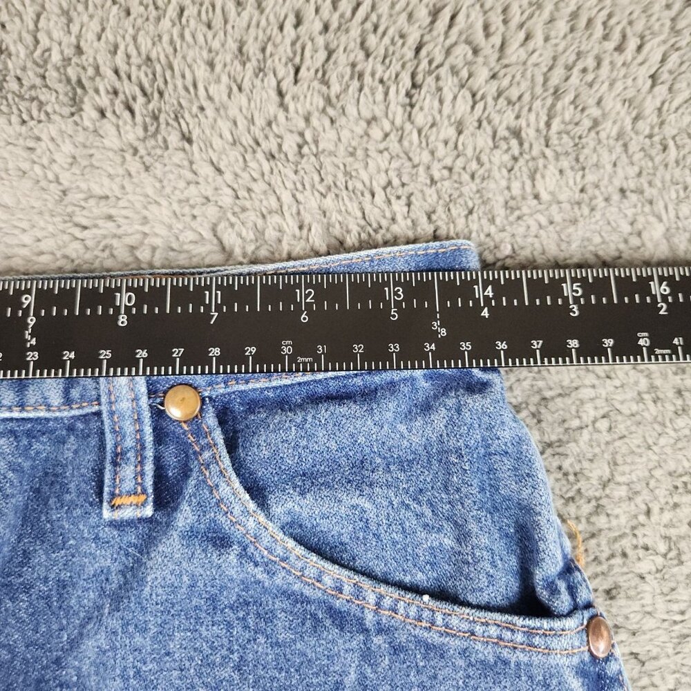 Women's Wrangler Cowboy Cut Slim Fit Jean Size 11/12 Super High Rise Tapered USA - Picture 4 of 10